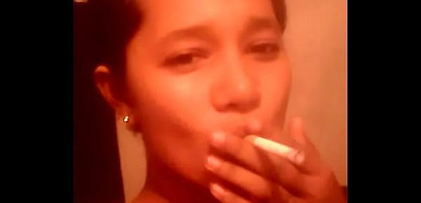  Prostitute Shahina taking Ganja before Group Sex